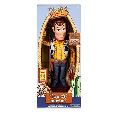 Disney Store Official Sheriff Woody Talking Action Figure from Toy Story, Features Sounds and Phrases from the Movies, Interacts with Other Figures and Toys — view 4