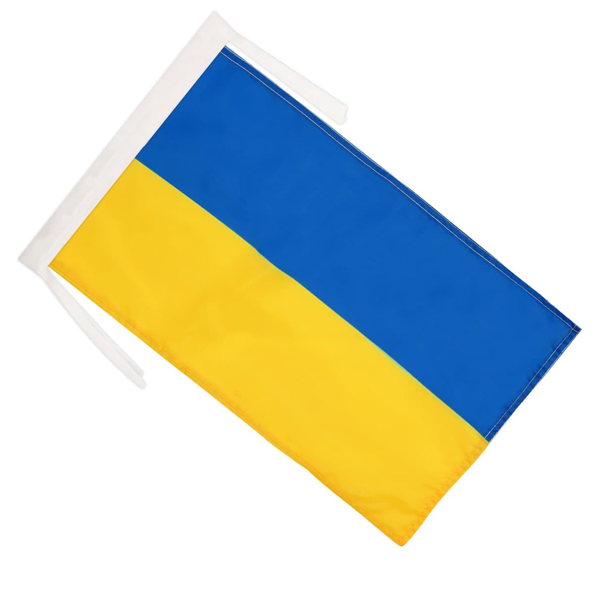 AZ FLAG - Ukraine Flag - 18'' x 12'' - 100% Polyester Ukrainian Small Banner with Two Cords - Fade Resistant - Vivid Colors - 18x12 in - 45x30 Cm — view 2
