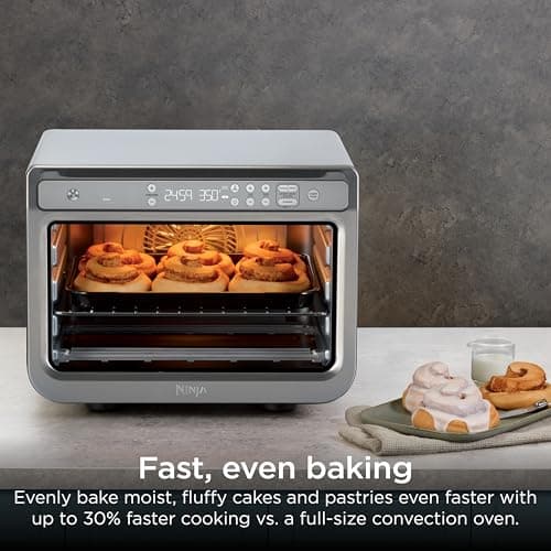 Ninja Prestige Smart XL with Pro Cook System 10 in 1 Digital Countertop Convection Toaster Oven, Air Fry, Air Roast, Broil and Bake, Thermometer, 1800 Watts, Stainless Steel, DT551 — view 7