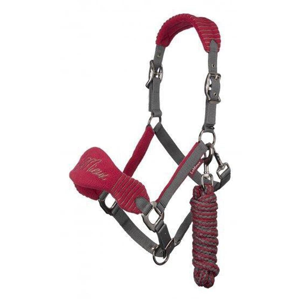 LeMieux Vogue Fleece Headcollar with Lead Rope - Extra Padding, Adjustable at Curb and Poll Strap — view 7