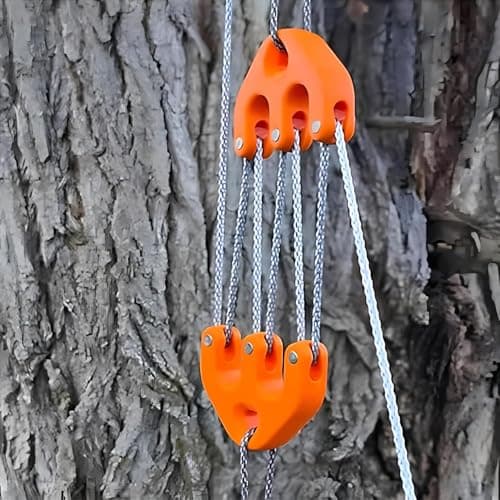 Game and Gear Hoist, Block and Tackle Pulley System, Portable Game Hoist, Nylon Block and Tackle Pulley System, Compact Game Lifting Tool for Backcountry Hunting(1PCS) — view 4