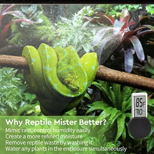 Reptile Humidifier, Misting System for Reptile Terrariums, Automatic Misting System with Adjustable Spray Nozzles