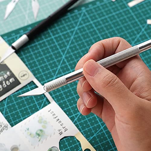 Self Healing Sewing Mat, Exacto Knife Precision Carving Craft Hobby Knife Kit for DIY Art Work Cutting, Hobby, Stencil, Scrapbooking-A4(9"x12") — view 2