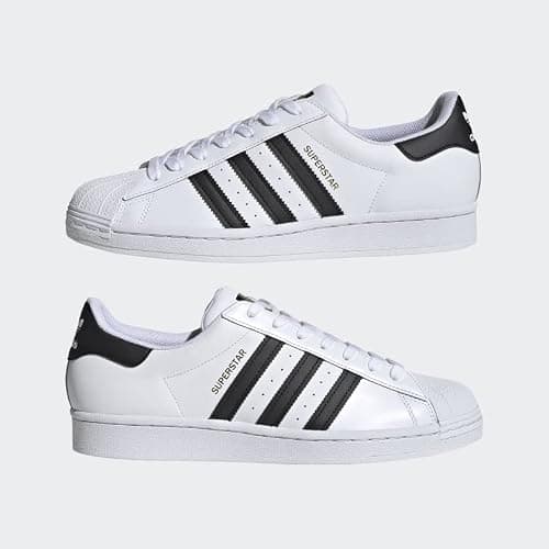 adidas Originals mens Superstar Sneaker, White/Core Black/White, 10.5 US — view 9