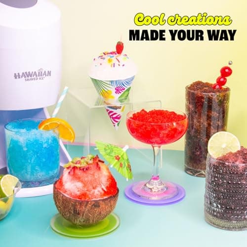 Hawaiian Shaved Ice 6 Syrup Assortment - Cherry, Grape, Blue Raspberry, Tiger's Blood, Lemon-Lime, Pina Colada - 50+ Servings - No Refrigeration - 16 oz bottles — view 5