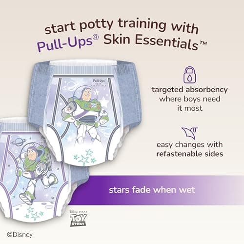 Pull-Ups Boys' Skin Essentials Potty Training Pants, Training Underwear, 5T-6T (46+ lbs), 42 Ct