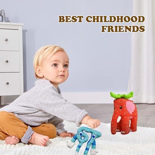 Steal a Brainrot Plush Toys, 9.8 inch Soft Huggable Decor for Rooms, Collectible Gift for Fans (Red Elephant) — view 4