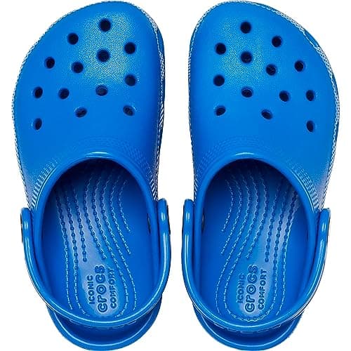 Crocs Unisex-Child Classic Clogs, Blue Bolt, 13 Little Kid — view 3