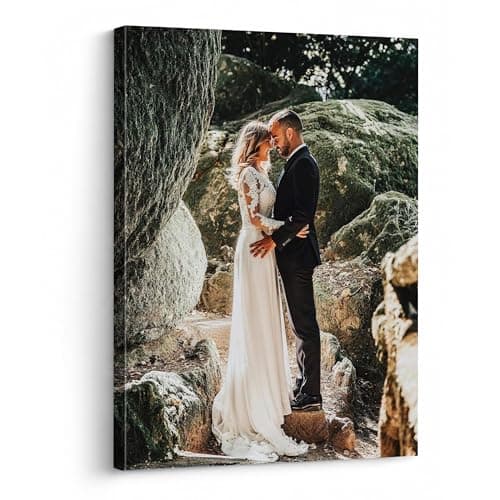 P&L ART. Personalized Custom Canvas Prints: Photo On Canvas Transform Your Photos into Stunning Framed Wall Art Digitally Printed Photo To Canvas Ideal for Home Decor Gifts Keepsakes Framed 16X20
