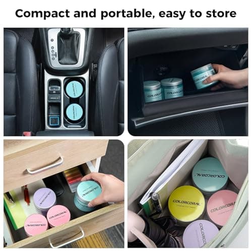 ColorCoral Car Cleaning Gel Universal Gel for Car Vent Cleaner Cleaning Putty Auto Detailing Interior Dust Cleaning Kit for Auto Seat, Christmas Stocking Stuffers for Adults Men Women Kid 160g — view 4