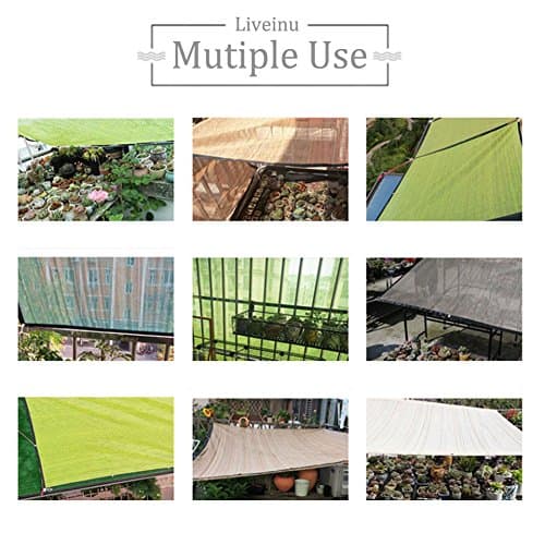 Liveinu Privacy Fence Screen Windscreen for Balcony Porch Verandah Deck Terrace Patio Backyard Railing Balcony Privacy Screen Cover for UV Protection 2.8'x13' ft Yellow — view 4