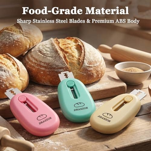 DRAXZOR 3-Pack Bread Lame, Professional Sourdough Scoring Tool Set — view 3