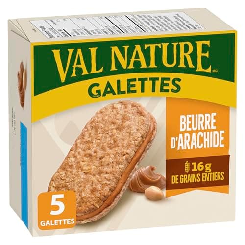 NATURE VALLEY Peanut Butter Biscuits, Snacks, Oat Biscuits with Peanut Butter Filling, No Artificial Colours, No Artificial Flavours, Pack of 5 — view 3