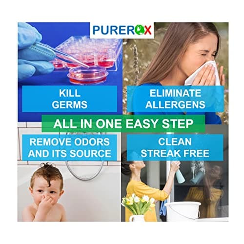 PUREROX disinfectant (16oz, 2pk) Eliminate viruses Norovirus, MRSA, Athlete Foot Fungus, Bacteria. Hospital Grade. Safe for Use Anywhere. No residue. No Rinse. Suitable for All Surfaces.… — view 2