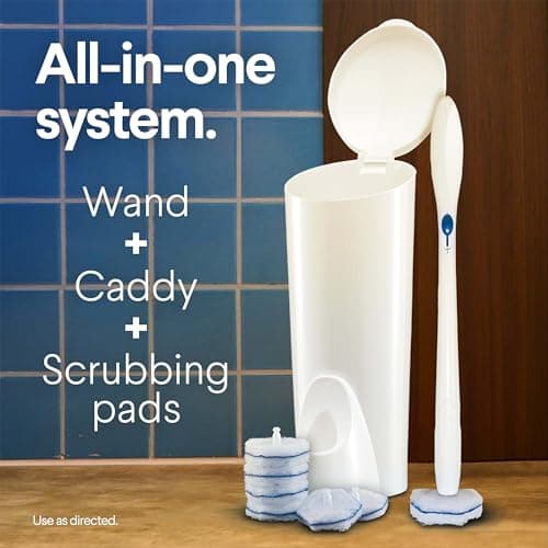 Clorox ToiletWand Toilet Bowl Cleaner- Toilet Brush, Storage Caddy and 16 Disinfecting Refill Heads — view 2