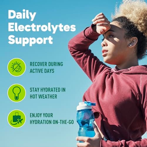 Organika Canadian-Made Electrolytes Powder with Vitamin C & Prebiotic Fibre - Sugar-Free Hydration Drink Mix - Wild Raspberry - 350 g - 100 servings — view 4