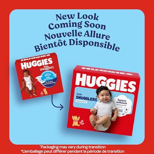 Huggies Size Newborn Diapers, Little Snugglers Baby Diapers, Size Newborn (up to 10 lbs), 84 Count, Packaging May Vary — view 2