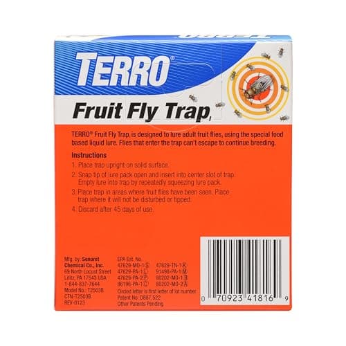TERRO Fruit Fly Trap, 6-Pack Indoor Fly Traps with 270 Days Lure Supply — view 9