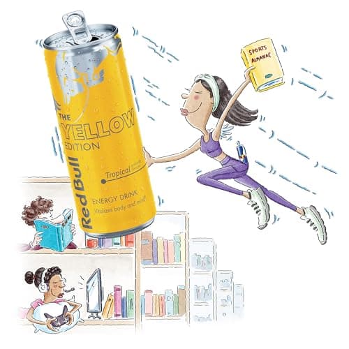 Red Bull Yellow Edition Energy Drink, Tropical, with 114mg Caffeine plus Taurine & B Vitamins, 12 Fl Oz, Pack of 24 Cans — view 2