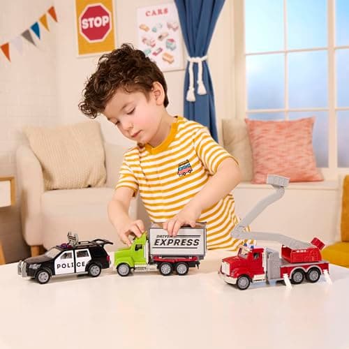 Driven by Battat – 7-Inch Police SUV Toy with Lights & Sounds, Rescue Vehicle for Boys & Girls, Durable Design, Realistic Details, Gift 3+ Years Toy for Kids — view 2