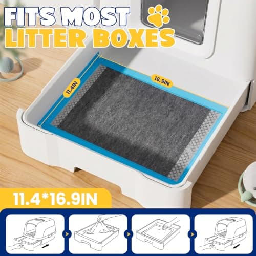 SCTOARIELT 100 Count Cat Pee Pads, Super Absorbent, Odor Control Disposable Training Pads