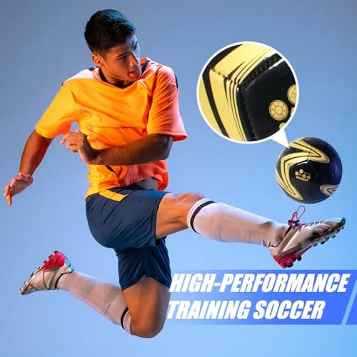 Fantecia Size 5 Soccer Ball, Official Match Weight Futsal Ball, Professional Outdoor and Indoor Soccer Ball for Youth & Adult. — view 3