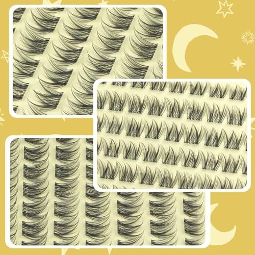 Lash Clusters Natural Eyelash Clusters 8-12MM Wispy Lash Extensions C Curve Individual Lashes Clear Band Cluster Lashes Clean Makeup DIY Lash Pack (Short Ver.) — view 7