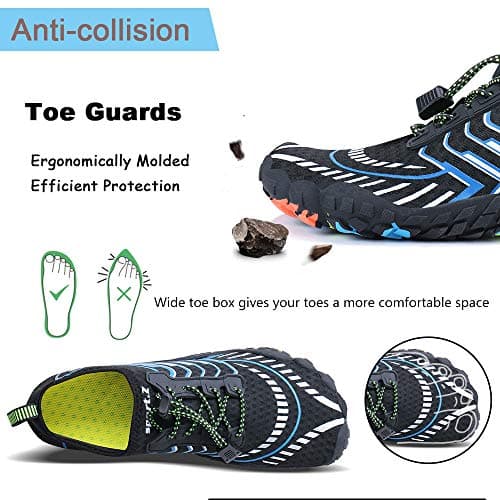 MAYZERO Water Shoes Men Women Quick Drying Swim Surf Beach Pool Shoes Wide Toe Hiking Barefoot Aqua Shoes — view 5