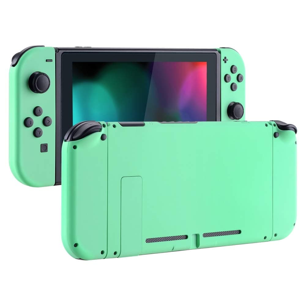 eXtremeRate Back Plate for Nintendo Switch Console, NS Joy con Handheld Controller Housing with Full Set Buttons, DIY Replacement Shell for Nintendo Switch - Chrome Gold — view 17
