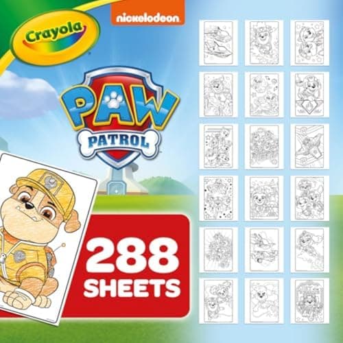 Crayola PAW Patrol Coloring Book (288pgs), Kids Coloring Book Pages & Stickers, PAW Patrol Gift, Travel Activity, Toddler Toys, 3+ — view 5
