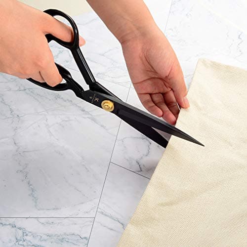 Heavy Duty Sewing Scissors for Dressmakers, Fabric Shears for Clothing and Upholstery, Craft Scissors (Black, 9 Inch) — view 5