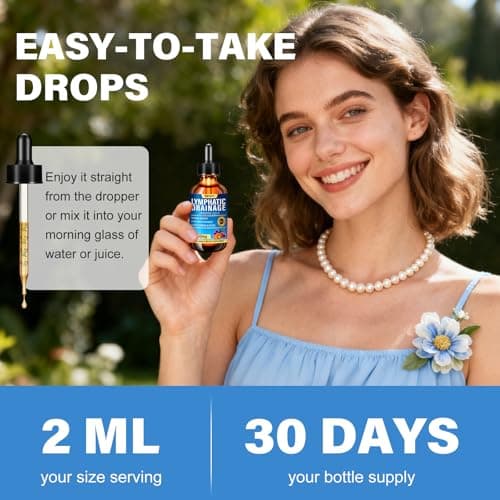 Lymphatic Drainage Drops with Echinacea, Burdock, Cleaver Herb, Sugar Free, Gluten Free, 60 mL — view 5
