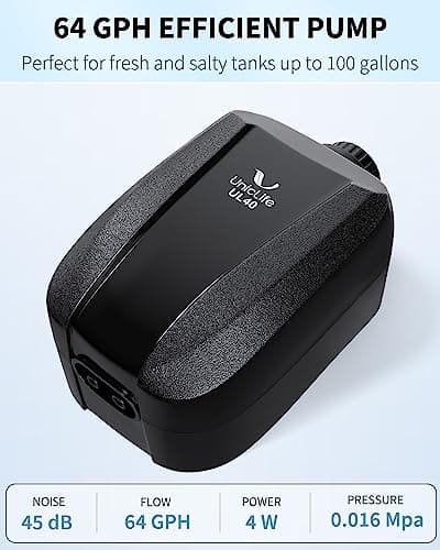 Pawfly Adjustable Aquarium Air Pump 4-LPM 2 Outlets with Oxygen Accessories for 20-100 Gallon Fish Tank Pond — view 2