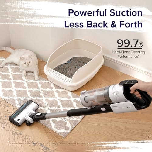 Levoit Cordless Vacuum Cleaner, Stick Vac with Tangle-Resistant Design, Up to 50 Minutes, Powerful Suction, Rechargeable, Lightweight, and Versatile for Carpet, Hard Floor, Pet Hair — view 3