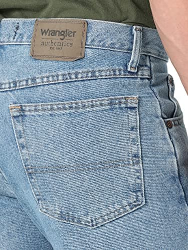Wrangler Authentics Men's Classic 5-Pocket Regular Fit Cotton Jean, Light Stonewash, 30W x 32L — view 2