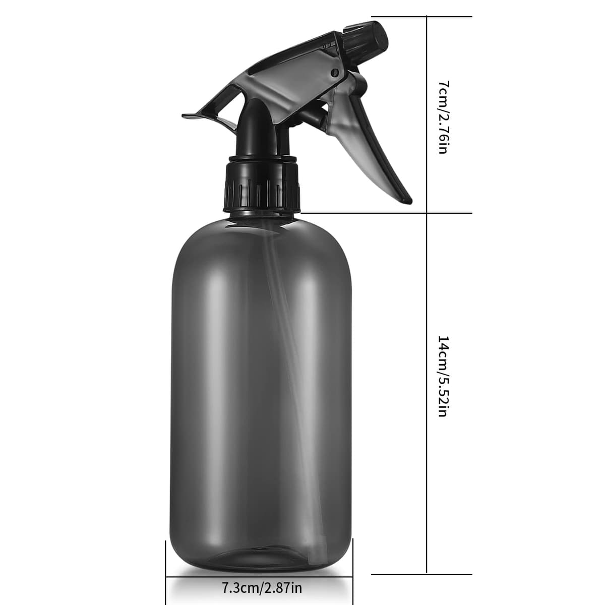 3 Piezas 500ml Botellas de Spray Vacías, Botellas de Spray Pulverizador, Botella de Aerosol de Plástico Reutilizable para Plantas Flores Jardín Peluquería Limpieza — view 2