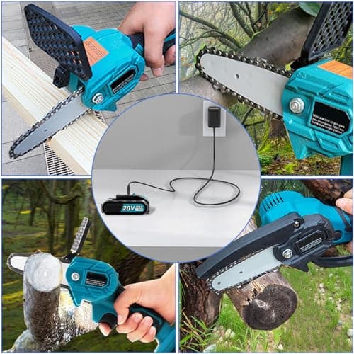 21V Mini Chainsaw Charger Fit for Saker Small Portable Handheld Electric Chain Saw, Power Cord AC Adapter for Saker Mini Chainsaw SK1804D 20V Battery, Universal Small Chain Saw Power Supply — view 4