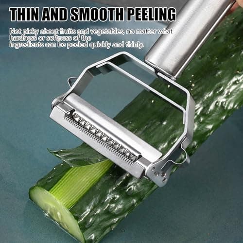 Multifunction Stainless Steel Julienne Peeler Vegetable Peeler Double Planing Grater Kitchen Accessories Cooking Tools — view 3