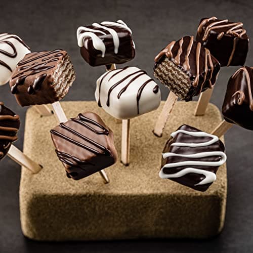 Loacker Quadratini Double Choc bite-size Wafer Cookies| LARGE Pack of 1 | Crispy Wafers with 4 creamy layers of finest Cocoa cream filling | great for snacks & desserts | Non GMO | No artificial flavorings, added colors or preservatives | 8.82 oz — view 5