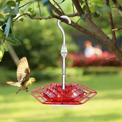 2 Pack Hummingbird Feeders for Outdoors Hanging with 30 Feeding Ports Saucer Humming Bird Feeder with Integrated Ant Moat Bee-Proof Leak-Proof No Drip, Easy Cleaning and Refill — view 6