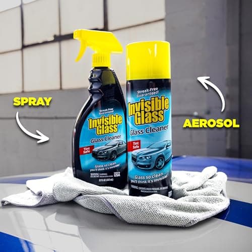Invisible Glass 91164-2PK Premium Aerosol Glass Cleaner Spray for Car Windshields and Windows, Automotive and Home Window Cleaner, Streak-Free, Ammonia-Free, Tint-Safe – 19 oz (Pack of 2) — view 7