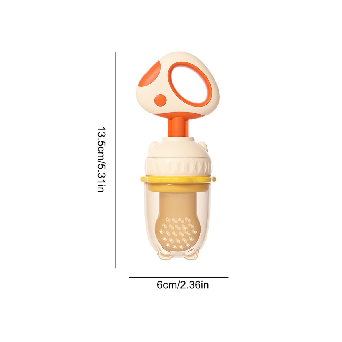 Alimentador Fruta Bebé - Mordedor Silicona Calmar Encías | Malla Chupete Led Weaning 4 Meses+ | Sin BPA, Limpieza Fácil, Herramienta Autoalimentación, Congelados Infantil — view 4