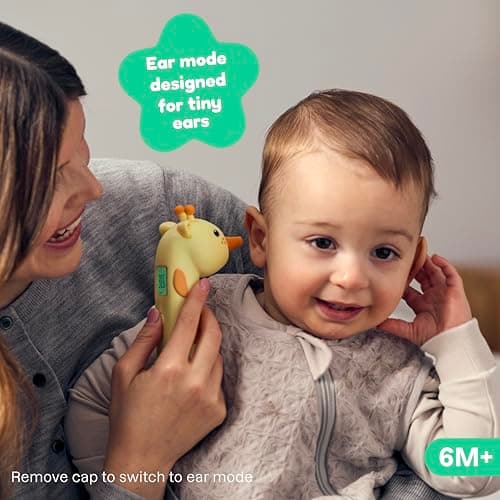 Playhouse MD Baby Thermometer for Kids – Digital Infrared No-Touch Forehead & Ear Thermometer, 3-in-1 Contactless Thermometer with Fever Indicator, Fever Buddy Giraffe — view 5