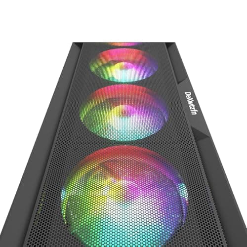 DeXwtzfn Gaming PC, i5 CPU Up to 3.6 GHz, Integrated Graphics Card, 256GB SSD, 8GB RAM, RGB Fansx4 for Desktop PC, WiFi 6 BT 5.3, Win11 (i5 CPU/8G/256GB) — view 8