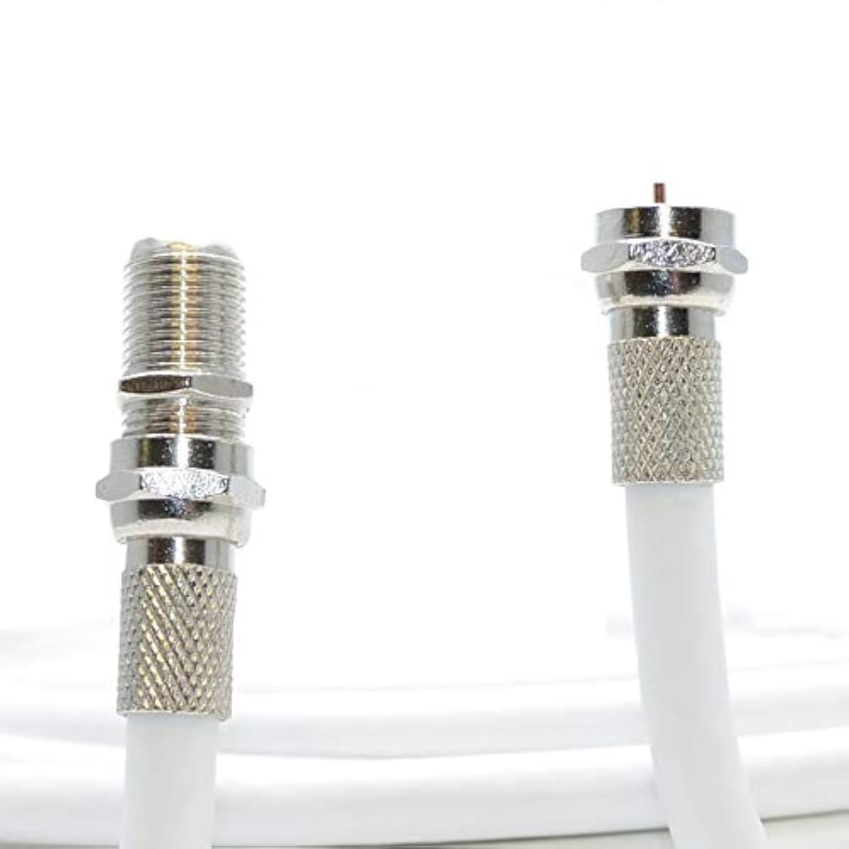 1M White Coax Cable For Virgin Media, Sky TV, Broadband Extension and Tivo & Superhub (1M, WHITE) — view 9
