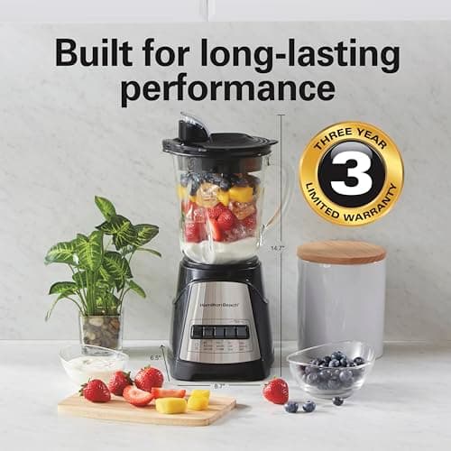 Hamilton Beach Power Elite Blender For Smoothies With Wave Action System — view 6