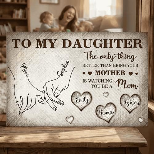 GABITA Personalized Mother-Daughter Wall Art Canvas, The Only Thing Better Than Being Your Mother, New Mom Gift, Mother's Day Canvas, Gifts for Daughter — view 4