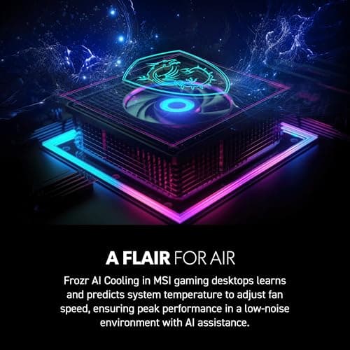 msi Codex Z2 Gaming Desktop: AMD Ryzen R7-8700F, NVIDIA GeForce RTX 5060Ti, 16GB DDR5, 1TB M.2 NVMe SSD, USB Type-C, VR-Ready, Windows 11 Home: A8NVM-671US — view 4