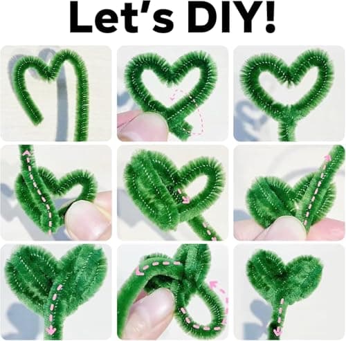 Pipe Cleaners, 324 Pieces in 25 Colors Pipe Cleaners Value Pack of Multicolor Chenille Stems for DIY Art Creative Crafts Decorations, Assorted Colors — view 5