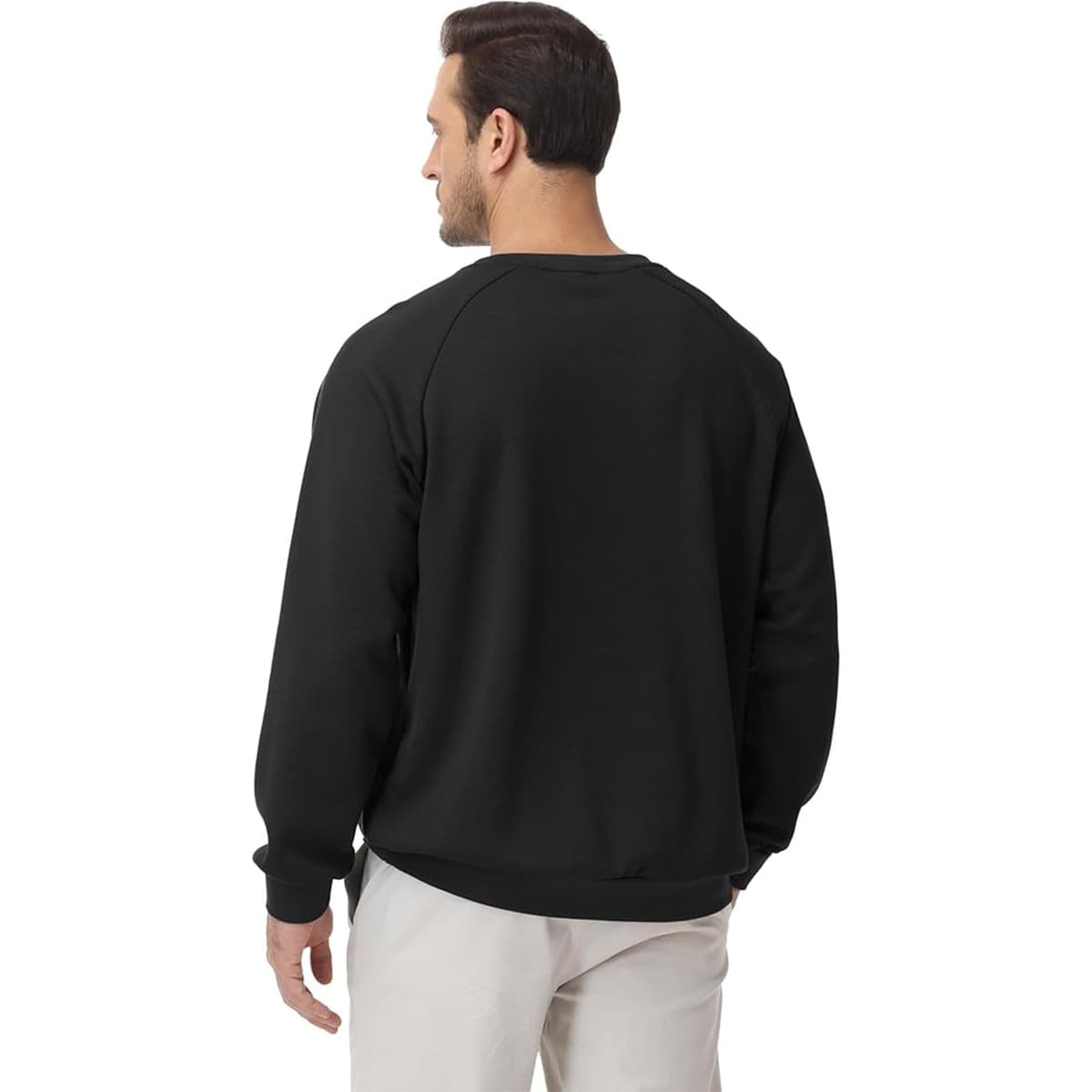 Sudadera de manga larga para hombre, cuello redondo, para pesca, entrenamiento, atletismo, gimnasio, primavera, otoño e invierno — view 3